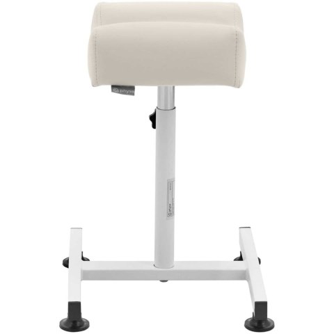 Podnóżek kosmetyczny do pedicure 24x22cm wys. 47-67cm - kremowy Podnóżek kosmetyczny do pedicure 24x22cm wys. 47-67cm - kremowy