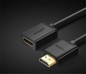 Przedłużacz do kabla przewodu HDMI 1.4v 4K 60Hz 30AWG 2m czarny Przedłużacz do kabla przewodu HDMI 1.4v 4K 60Hz 30AWG 2m czarny