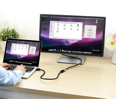 Przedłużacz do kabla przewodu HDMI 1.4v 4K 60Hz 30AWG 2m czarny Przedłużacz do kabla przewodu HDMI 1.4v 4K 60Hz 30AWG 2m czarny