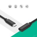 Przedłużacz do kabla przewodu USB-C 3.1 0.5m czarny Przedłużacz do kabla przewodu USB-C 3.1 0.5m czarny