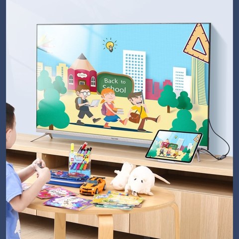 Przejściówka adapter USB-C do HDMI 2.0 4K 60Hz Thunderbolt 3 szary Przejściówka adapter USB-C do HDMI 2.0 4K 60Hz Thunderbolt 3 szary