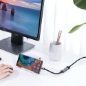 Przejściówka adapter USB-C do HDMI 2.0 4K 60Hz Thunderbolt 3 szary Przejściówka adapter USB-C do HDMI 2.0 4K 60Hz Thunderbolt 3 szary