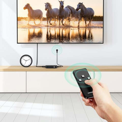 Przełącznik rozdzielacz splitter switch HDMI - 3x HDMI 4K 30Hz czarny Przełącznik rozdzielacz splitter switch HDMI - 3x HDMI 4K 30Hz czarny