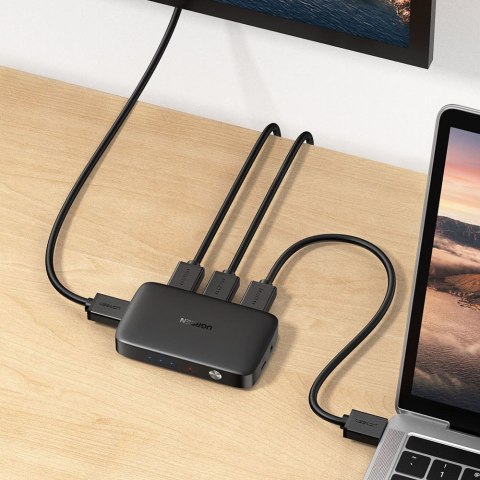 Przełącznik rozdzielacz splitter switch HDMI - 3x HDMI 4K 30Hz czarny Przełącznik rozdzielacz splitter switch HDMI - 3x HDMI 4K 30Hz czarny