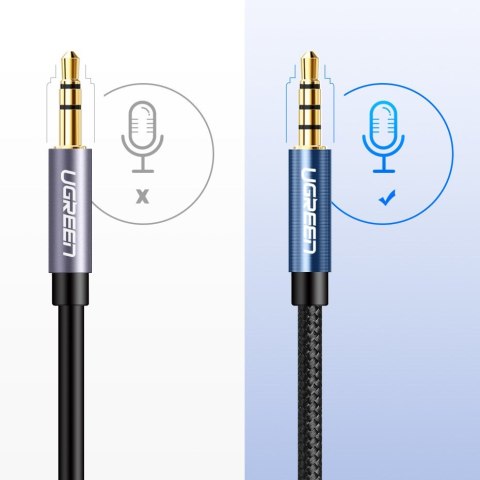 Przewód kabel przedłużacz do słuchawek AUX 3.5mm mini jack 3m srebrny Przewód kabel przedłużacz do słuchawek AUX 3.5mm mini jack 3m srebrny