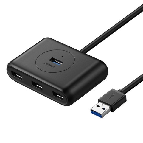 Rozdzielacz HUB portu USB do 4x USB 3.2 kabel 0.5 m czarny Rozdzielacz HUB portu USB do 4x USB 3.2 kabel 0.5 m czarny