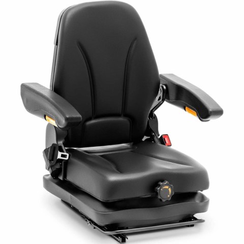 Siedzenie fotel regulowany z podłokietnikami i pasem do ciągnika siedzisko 42x47cm Siedzenie fotel regulowany z podłokietnikami i pasem do ciągnika siedzisko 42x47cm