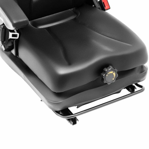 Siedzenie fotel regulowany z podłokietnikami i pasem do ciągnika siedzisko 42x47cm Siedzenie fotel regulowany z podłokietnikami i pasem do ciągnika siedzisko 42x47cm