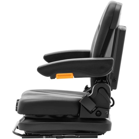 Siedzenie fotel regulowany z podłokietnikami i pasem do ciągnika siedzisko 42x47cm Siedzenie fotel regulowany z podłokietnikami i pasem do ciągnika siedzisko 42x47cm