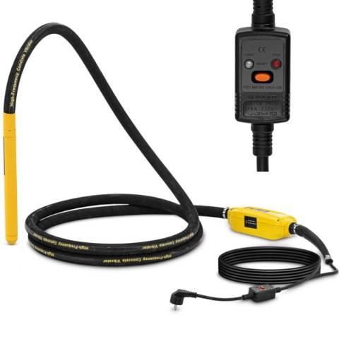 Wibrator zagęszczarka do betonu dł. 5m buława 40cm x 34mm 1200W Wibrator zagęszczarka do betonu dł. 5m buława 40cm x 34mm 1200W