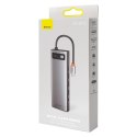 Wielofunkcyjny HUB replikator portów USB-C Metal Gleam 11w1 szary Wielofunkcyjny HUB replikator portów USB-C Metal Gleam 11w1 szary