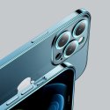 Etui pokrowiec do iPhone 13 Pro obudowa z metaliczną ramką srebrny Etui pokrowiec do iPhone 13 Pro obudowa z metaliczną ramką srebrny