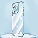 Etui pokrowiec do iPhone 13 Pro obudowa z metaliczną ramką srebrny Etui pokrowiec do iPhone 13 Pro obudowa z metaliczną ramką srebrny