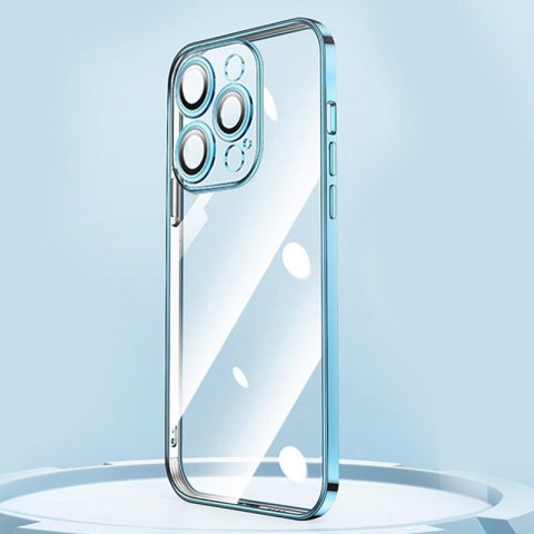 Etui pokrowiec do iPhone 13 Pro obudowa z metaliczną ramką srebrny Etui pokrowiec do iPhone 13 Pro obudowa z metaliczną ramką srebrny