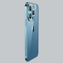 Etui pokrowiec do iPhone 13 Pro obudowa z metaliczną ramką srebrny Etui pokrowiec do iPhone 13 Pro obudowa z metaliczną ramką srebrny
