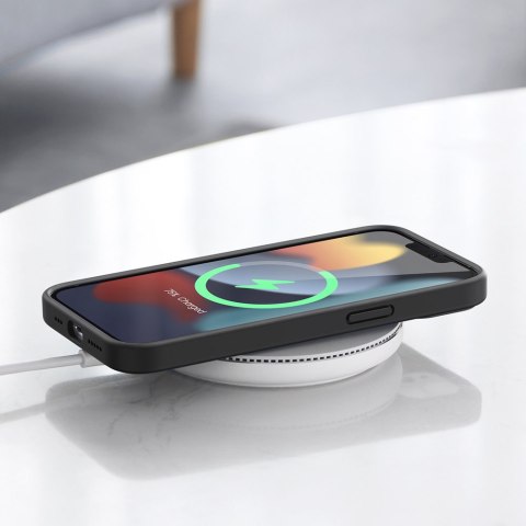 Gumowe elastyczne silikonowe etui pokrowiec iPhone 13 mini czarny Gumowe elastyczne silikonowe etui pokrowiec iPhone 13 mini czarny