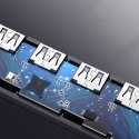 HUB Rozdzielacz portów USB - 4x USB 3.2 z portem zasilania micro USB szary HUB Rozdzielacz portów USB - 4x USB 3.2 z portem zasilania micro USB szary