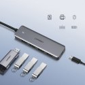 HUB Rozdzielacz portów USB - 4x USB 3.2 z portem zasilania micro USB szary HUB Rozdzielacz portów USB - 4x USB 3.2 z portem zasilania micro USB szary