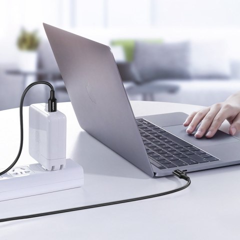 Kabel przewód USB-C 5A szybkie ładowanie PD QC 2m biały