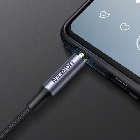 Kabel przewód audio AUX mini jack 3.5mm męski 2m czarny Kabel przewód audio AUX mini jack 3.5mm męski 2m czarny