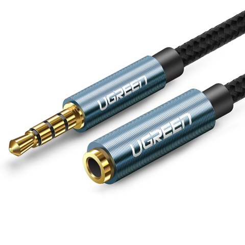 Przedłużacz kabel adapter audio AUX mini jack 3.5mm 1.5m niebieski Przedłużacz kabel adapter audio AUX mini jack 3.5mm 1.5m niebieski