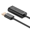 Przedłużacz kabel aktywny USB 2.0 480Mbps 10m czarny Przedłużacz kabel aktywny USB 2.0 480Mbps 10m czarny