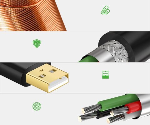 Przedłużacz kabel aktywny USB 2.0 480Mbps 5m czarny Przedłużacz kabel aktywny USB 2.0 480Mbps 5m czarny