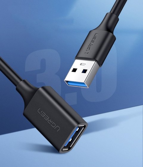 Przedłużacz przejściówka przewodu USB 3.0 2m czarny Przedłużacz przejściówka przewodu USB 3.0 2m czarny