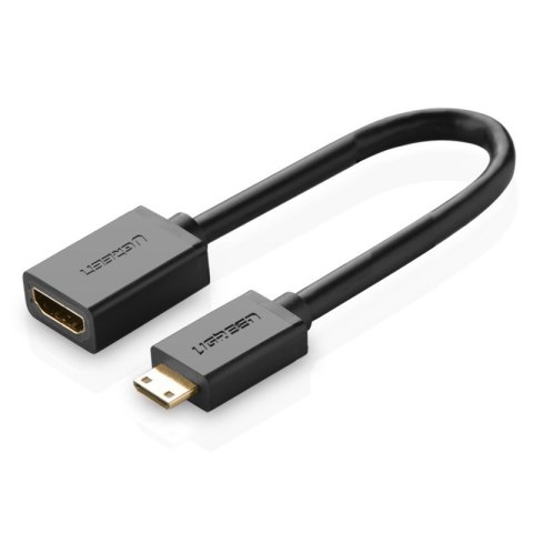 Przejściówka adapter kabel HDMI żeński - mini HDMI męski 4K 60Hz HEC ARC 22cm czarny Przejściówka adapter kabel HDMI żeński - mini HDMI męski 4K 60Hz HEC ARC 22cm czarny