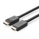 Przejściówka kabel z DisplayPort na HDMI 4K 30Hz 32 AWG 1.5m czarny Przejściówka kabel z DisplayPort na HDMI 4K 30Hz 32 AWG 1.5m czarny