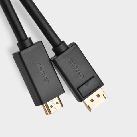 Przejściówka kabel z DisplayPort na HDMI 4K 30Hz 32 AWG 1.5m czarny Przejściówka kabel z DisplayPort na HDMI 4K 30Hz 32 AWG 1.5m czarny