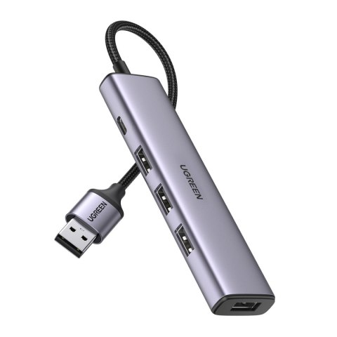Rozdzielacz portów HUB USB - 4x USB 3.0 szary Rozdzielacz portów HUB USB - 4x USB 3.0 szary