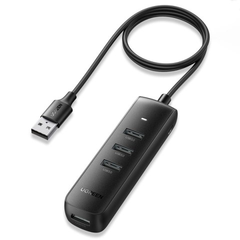 Rozdzielacz portów HUB USB-A - 4x USB 3.2 Gen 1 czarny Rozdzielacz portów HUB USB-A - 4x USB 3.2 Gen 1 czarny