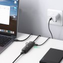 Rozdzielacz portów HUB USB-A - 4x USB 3.2 Gen 1 czarny Rozdzielacz portów HUB USB-A - 4x USB 3.2 Gen 1 czarny