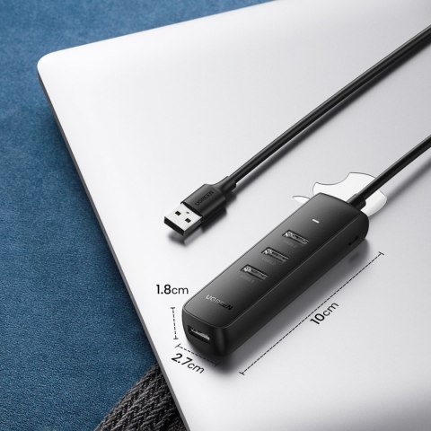 Rozdzielacz portów HUB USB-A - 4x USB 3.2 Gen 1 czarny Rozdzielacz portów HUB USB-A - 4x USB 3.2 Gen 1 czarny