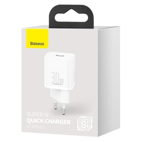Super szybka ładowarka sieciowa Si 1C USB-C 30W PD QC biały Super szybka ładowarka sieciowa Si 1C USB-C 30W PD QC biały
