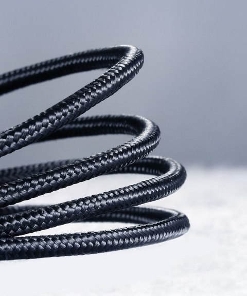 2w1 Kabel przewód w mocnym oplocie USB - microUSB + USB-C 1m 2.4A czarny 2w1 Kabel przewód w mocnym oplocie USB - microUSB + USB-C 1m 2.4A czarny