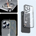 Case etui żelowe do iPhone 14 Plus obudowa pokrowiec z metaliczną ramką 14Q czarny Case etui żelowe do iPhone 14 Plus obudowa pokrowiec z metaliczną ramką 14Q czarny