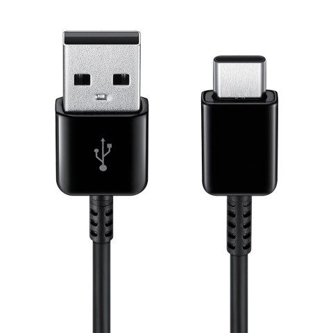 Kabel przewód USB-A - USB-C 1,5m czarny Kabel przewód USB-A - USB-C 1,5m czarny