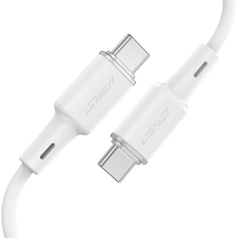 Kabel przewód USB-C 60W 20V 3A 1.2m biały Kabel przewód USB-C 60W 20V 3A 1.2m biały