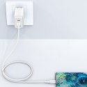 Kabel przewód USB-C 60W 20V 3A 1.2m biały Kabel przewód USB-C 60W 20V 3A 1.2m biały