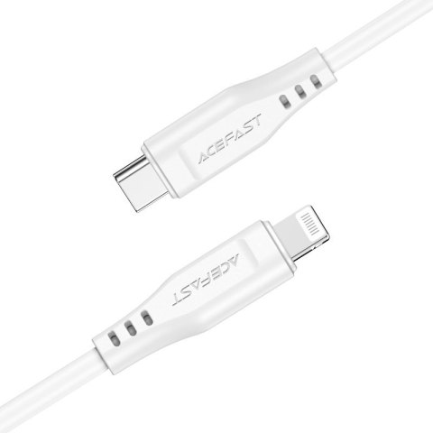 Kabel przewód do iPhone MFI USB-C - Lightning 30W 3A 1.2m biały Kabel przewód do iPhone MFI USB-C - Lightning 30W 3A 1.2m biały