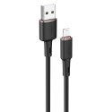 Kabel przewód do iPhone MFI USB - Lightning 2.4A 1.2m czarny Kabel przewód do iPhone MFI USB - Lightning 2.4A 1.2m czarny