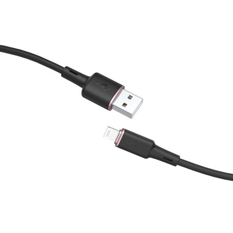 Kabel przewód do iPhone MFI USB - Lightning 2.4A 1.2m czarny Kabel przewód do iPhone MFI USB - Lightning 2.4A 1.2m czarny