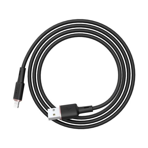Kabel przewód do iPhone MFI USB - Lightning 2.4A 1.2m czarny Kabel przewód do iPhone MFI USB - Lightning 2.4A 1.2m czarny