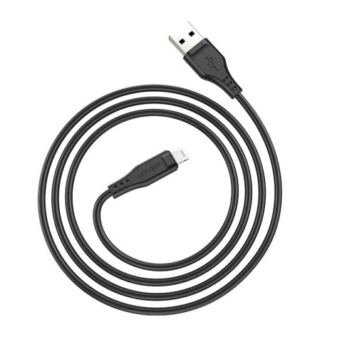 Kabel przewód do iPhone MFI USB - Lightning 2.4A 1.2m czarny Kabel przewód do iPhone MFI USB - Lightning 2.4A 1.2m czarny