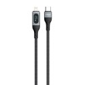 Kabel przewód do iPhone do szybkiego ładowania USB-C - Lightning PD 20W 1m czarny Kabel przewód do iPhone do szybkiego ładowania USB-C - Lightning PD 20W 1m czarny