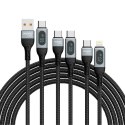 Kabel przewód do iPhone do szybkiego ładowania USB-C - Lightning PD 20W 1m czarny Kabel przewód do iPhone do szybkiego ładowania USB-C - Lightning PD 20W 1m czarny