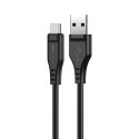 Kabel przewód do telefonu USB - USB-C 3A 1.2m czarny Kabel przewód do telefonu USB - USB-C 3A 1.2m czarny
