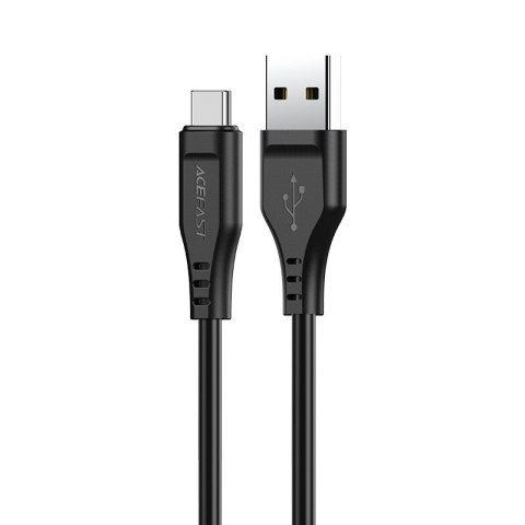 Kabel przewód do telefonu USB - USB-C 3A 1.2m czarny Kabel przewód do telefonu USB - USB-C 3A 1.2m czarny